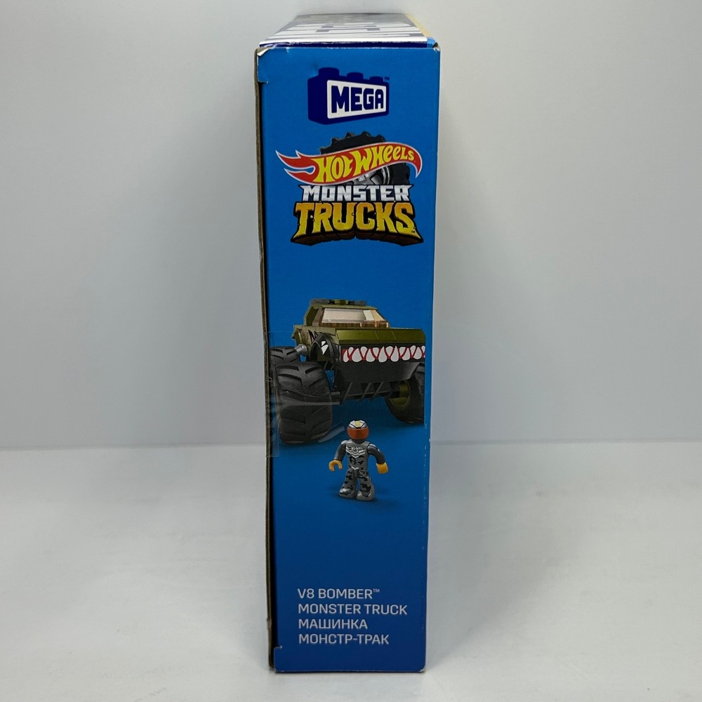 Mega Hot Wheels Monster Trucks V8 Bomber HHD17 Building Set 86 Pcs New - Picture 5 of 7
